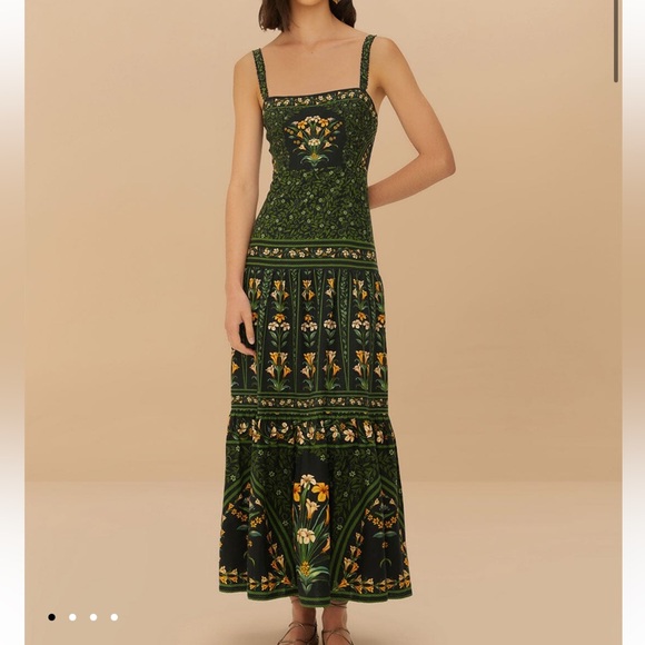 Black Flowers Arch Lenzing™ Ecovero™ Euroflax™ Maxi Dress - Picture 1 of 10